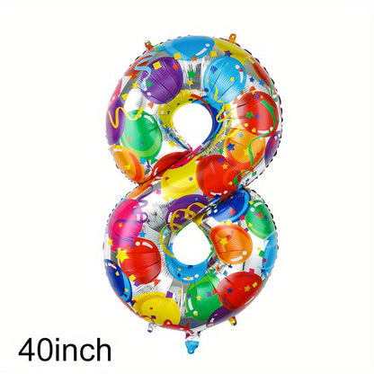 40 Inch Foil Colorful Number Balloons Birthday Party Decor Supplies