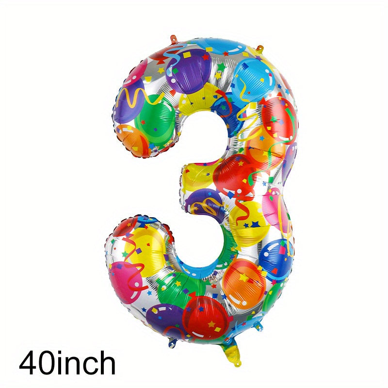 40 Inch Foil Colorful Number Balloons Birthday Party Decor Supplies