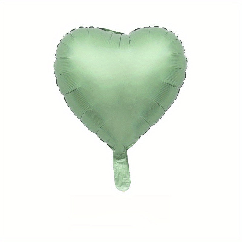 6pcs Love-Shaped Giant 18-Inch Aluminum Film Balloons - Wedding, Valentine's Day, Birthday Party Decorations - Confession, Romantic, Inflatable, Reusable, and Durable