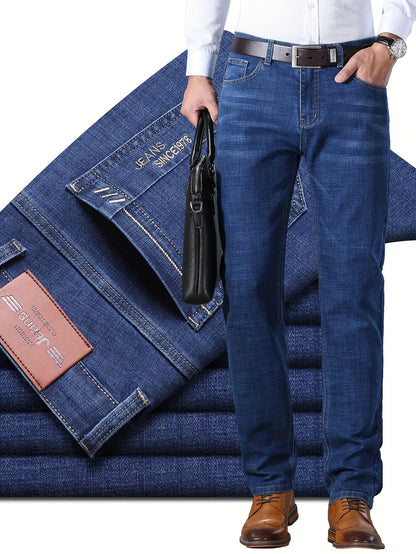 xieyinshe  Men's Casual Classic Design Jeans For Spring Fall Business