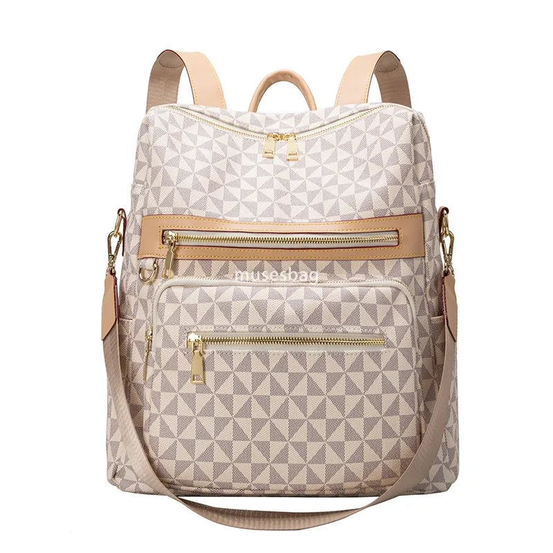 New Women's Bag Trendy Print Versatile Backpack Large Capacity Casual Book Bag Fashion Outdoor Travel Backpack