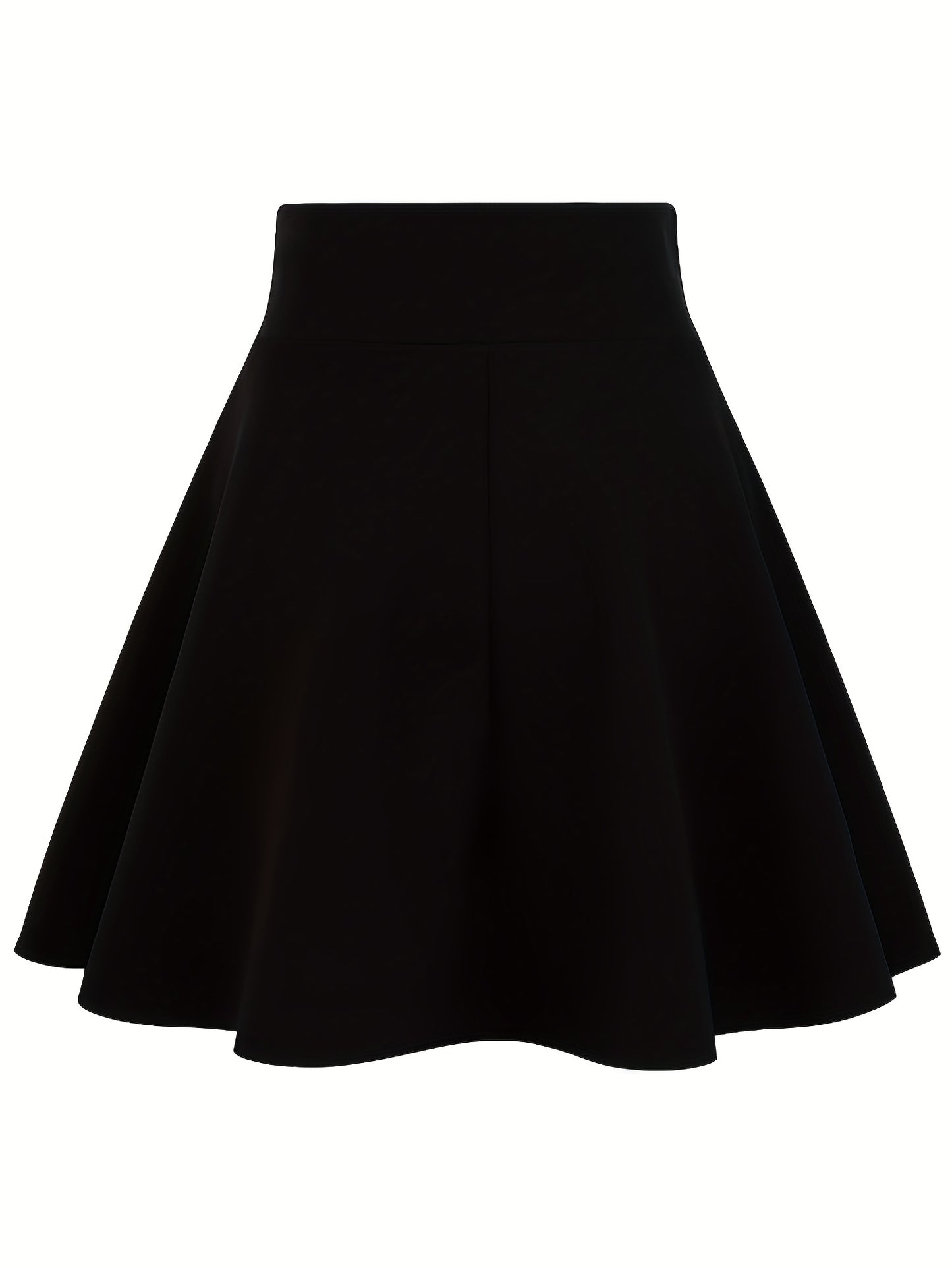 Solid High Waist Tie Front Skirt, Casual Mini Skirt For Spring & Summer, Women's Clothing