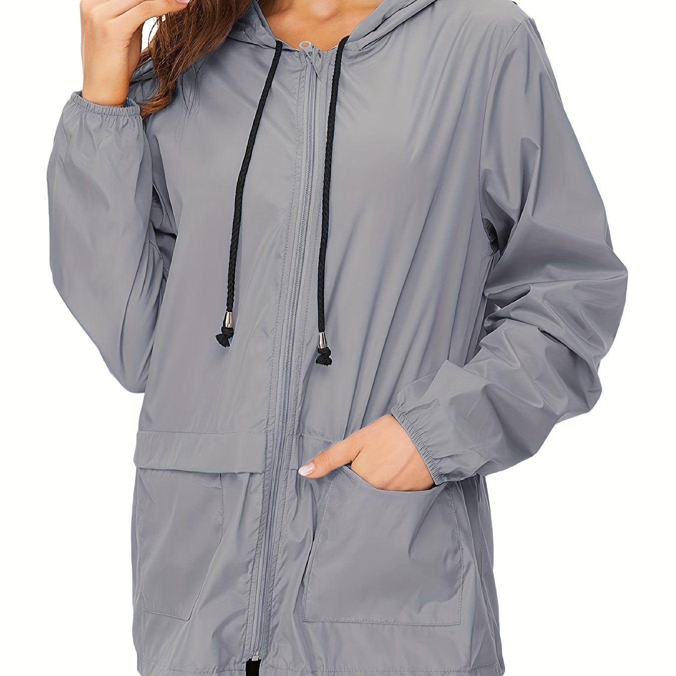 Women's Outwear Lightweight Rain Jacket Women Packable Raincoats Jacket