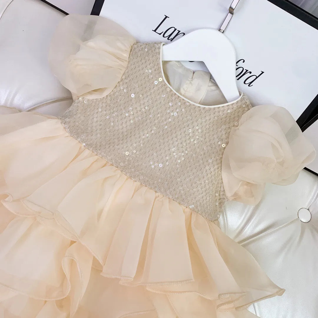 Cute Baby Girl's Dresses Tutu Summer Kids Dress for Lace Princess Party Dresses Children's wedding Clothing