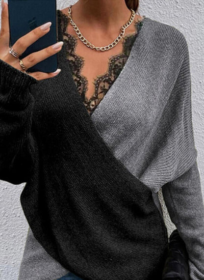 Lace Up Chic Sweater