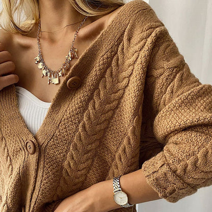 Got Cozy V-neck Sweater Cardigan