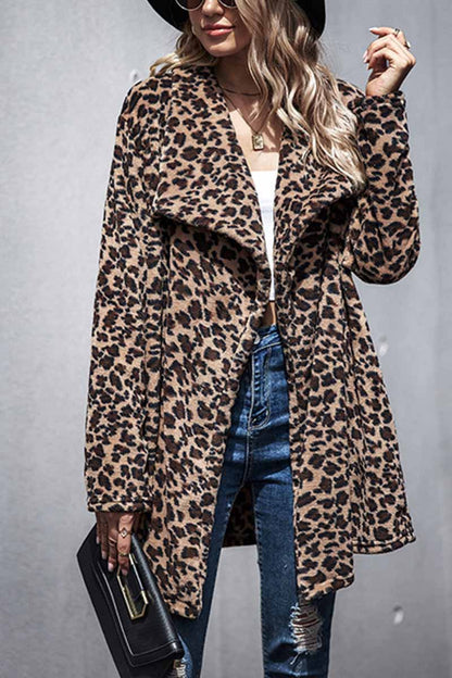 Xieyinshe Xieyinshe Sexy Leopard Long Coat