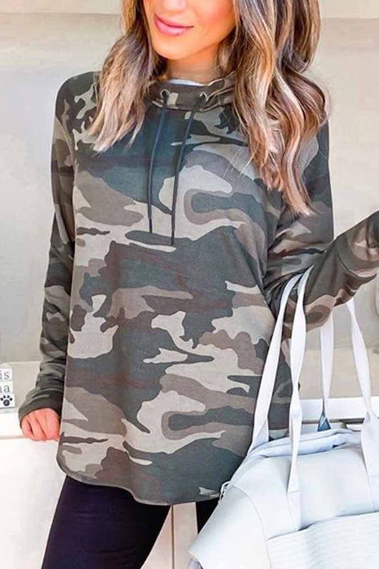 Xieyinshe Xieyinshe Cute Loose Camouflage Hoodie