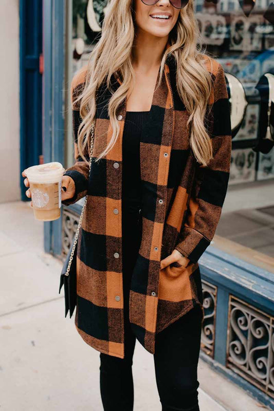 Xieyinshe Xieyinshe Contrast Plaid Coat