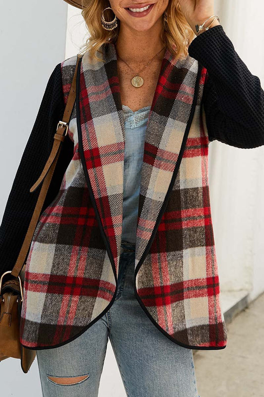 Xieyinshe Xieyinshe OL Winter Street Style Plaid Coat