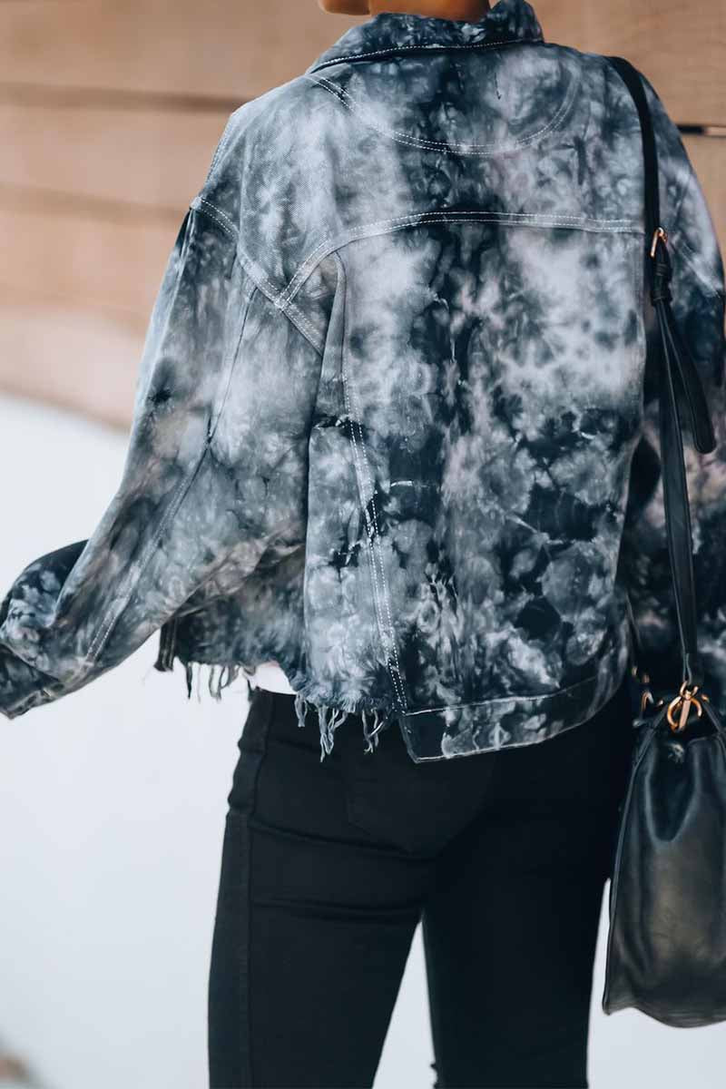 Xieyinshe Xieyinshe Loose Denim Fringed Jacket Tops