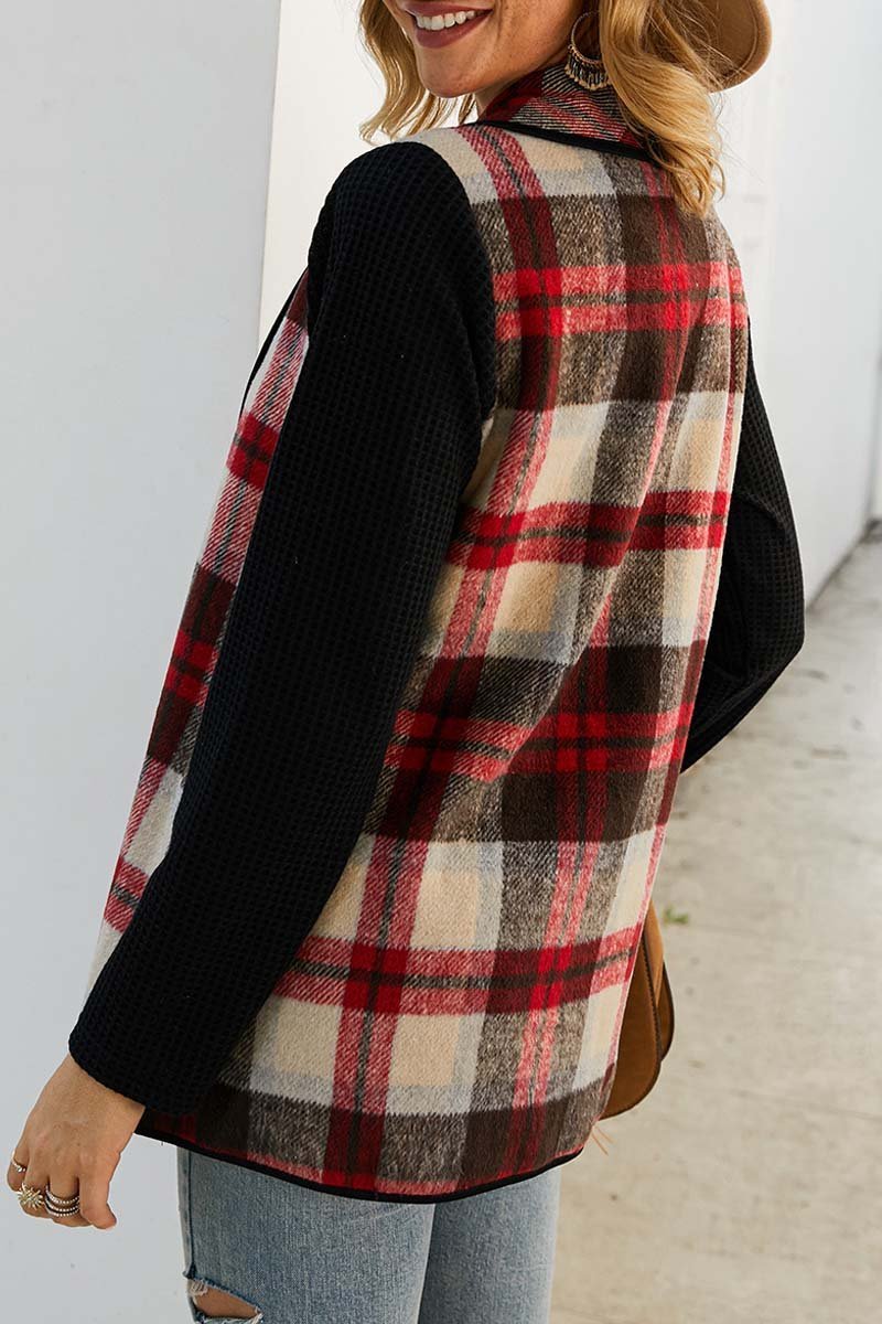 Xieyinshe Xieyinshe OL Winter Street Style Plaid Coat