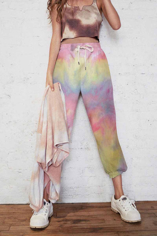 Xieyinshe Xieyinshe Cotton Tie-dye Casual Trousers