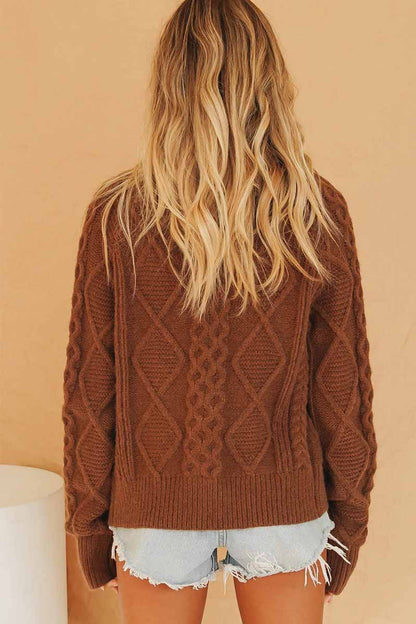 Xieyinshe Xieyinshe Vintage Knitted Cardigan Sweater