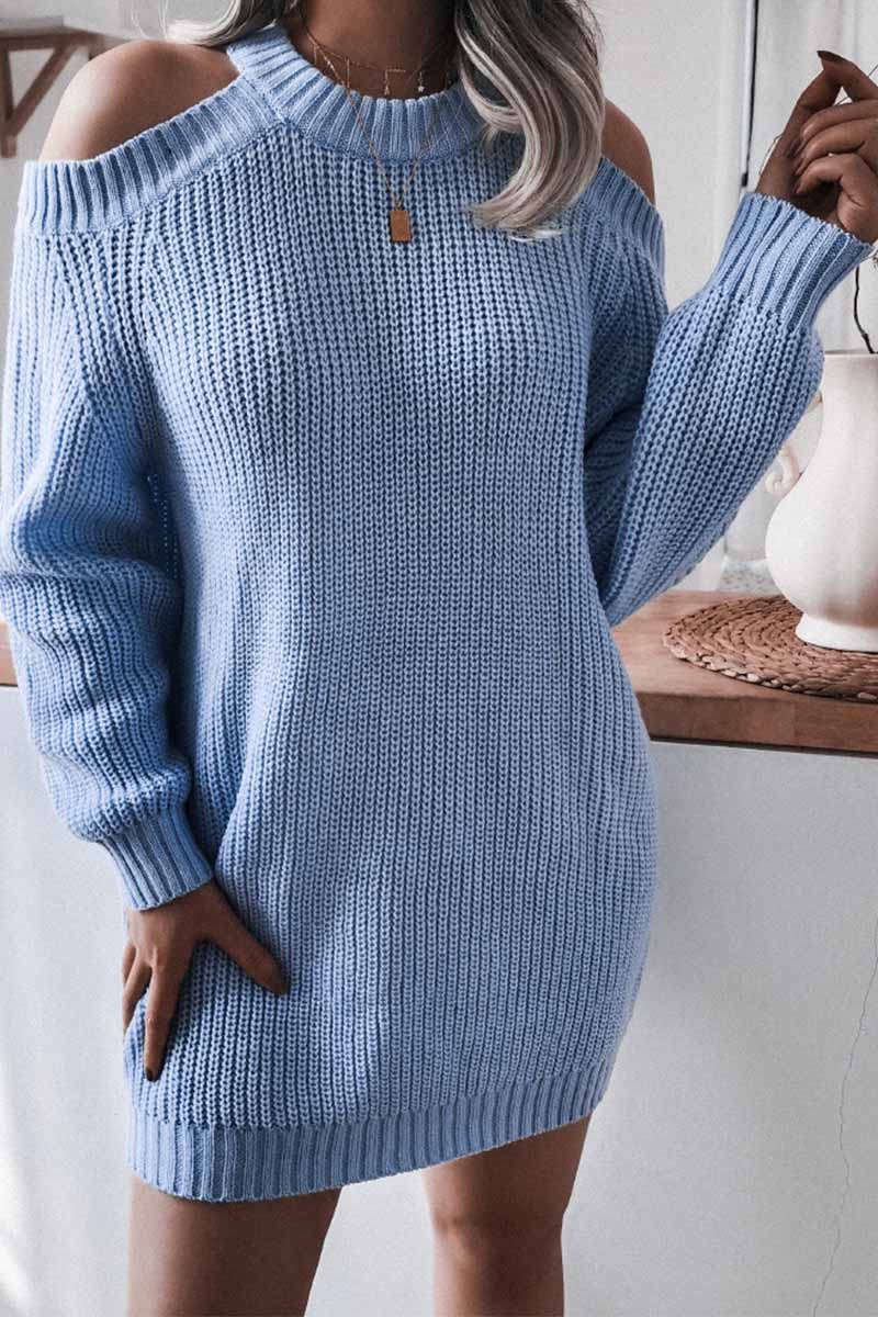 Xieyinshe Xieyinshe Loose Off-Shoulder Long Sleeves Tops