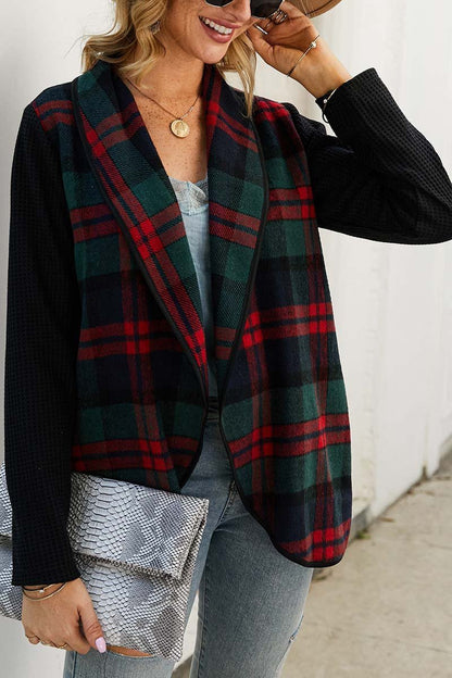 Xieyinshe Xieyinshe OL Winter Street Style Plaid Coat