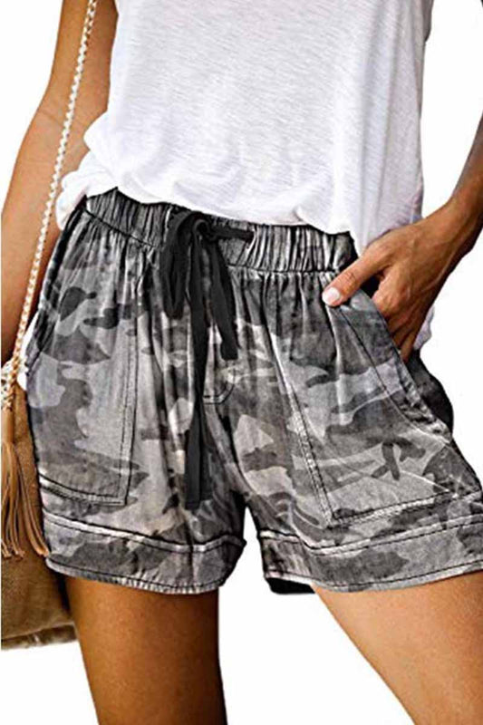 Xieyinshe  Summer Loose Print Shorts