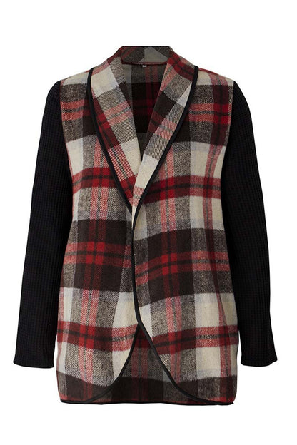 Xieyinshe Xieyinshe OL Winter Street Style Plaid Coat