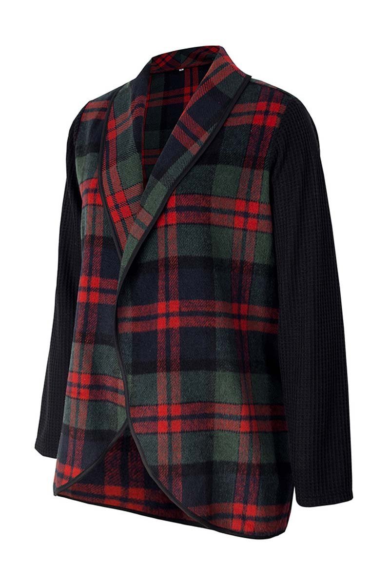 Xieyinshe Xieyinshe OL Winter Street Style Plaid Coat