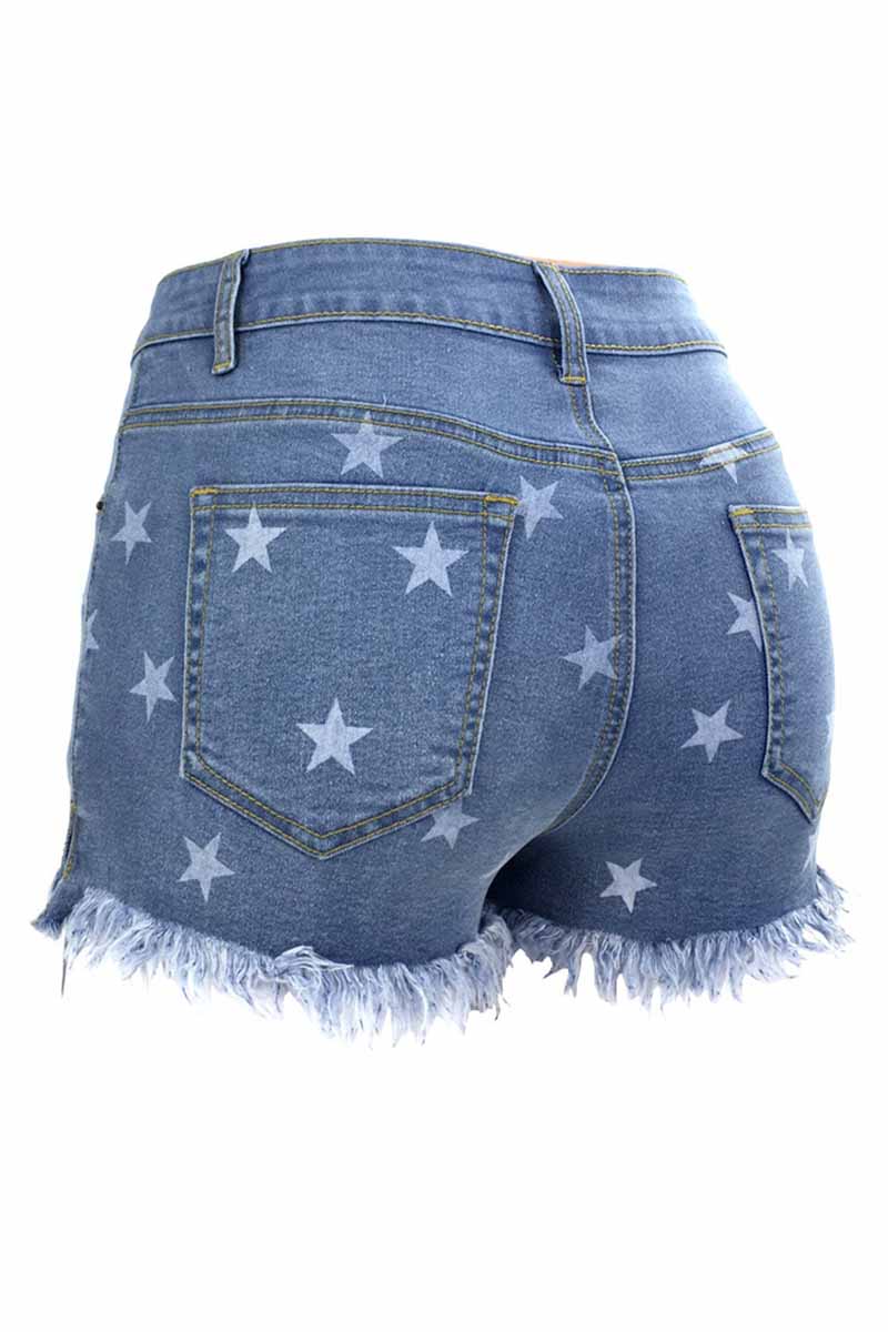 Xieyinshe  Cute Star Denim Shorts