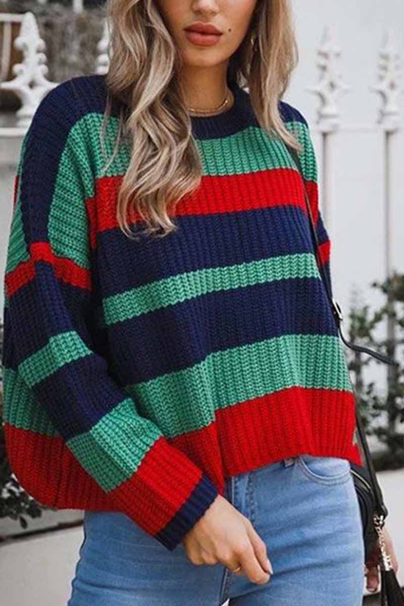 Xieyinshe Xieyinshe Round Neck Loose Knit Sweater