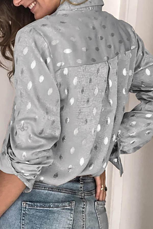 Xieyinshe Xieyinshe Loose Long Sleeve Lapel Top