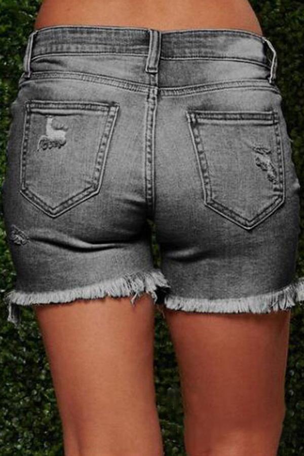 Xieyinshe Xieyinshe On-trend Ripped Sexy Denim Shorts(3 colors)